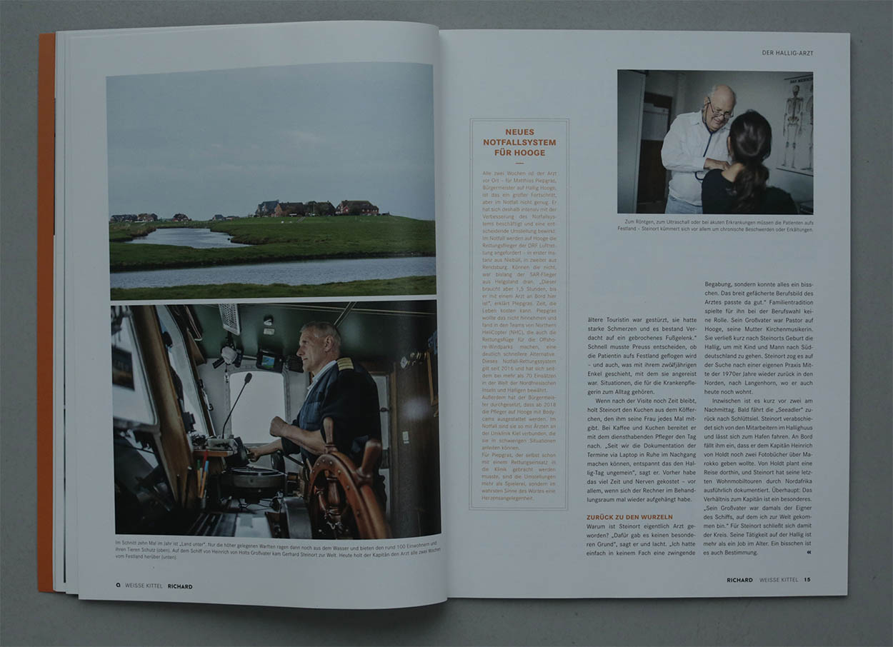 10/53&emsp;&emsp;&emsp;&emsp;RICHARD magazine - Doctor on Hallig Hooge - Agency: Zimmermann Editorial - Client: APO Bank - 2017