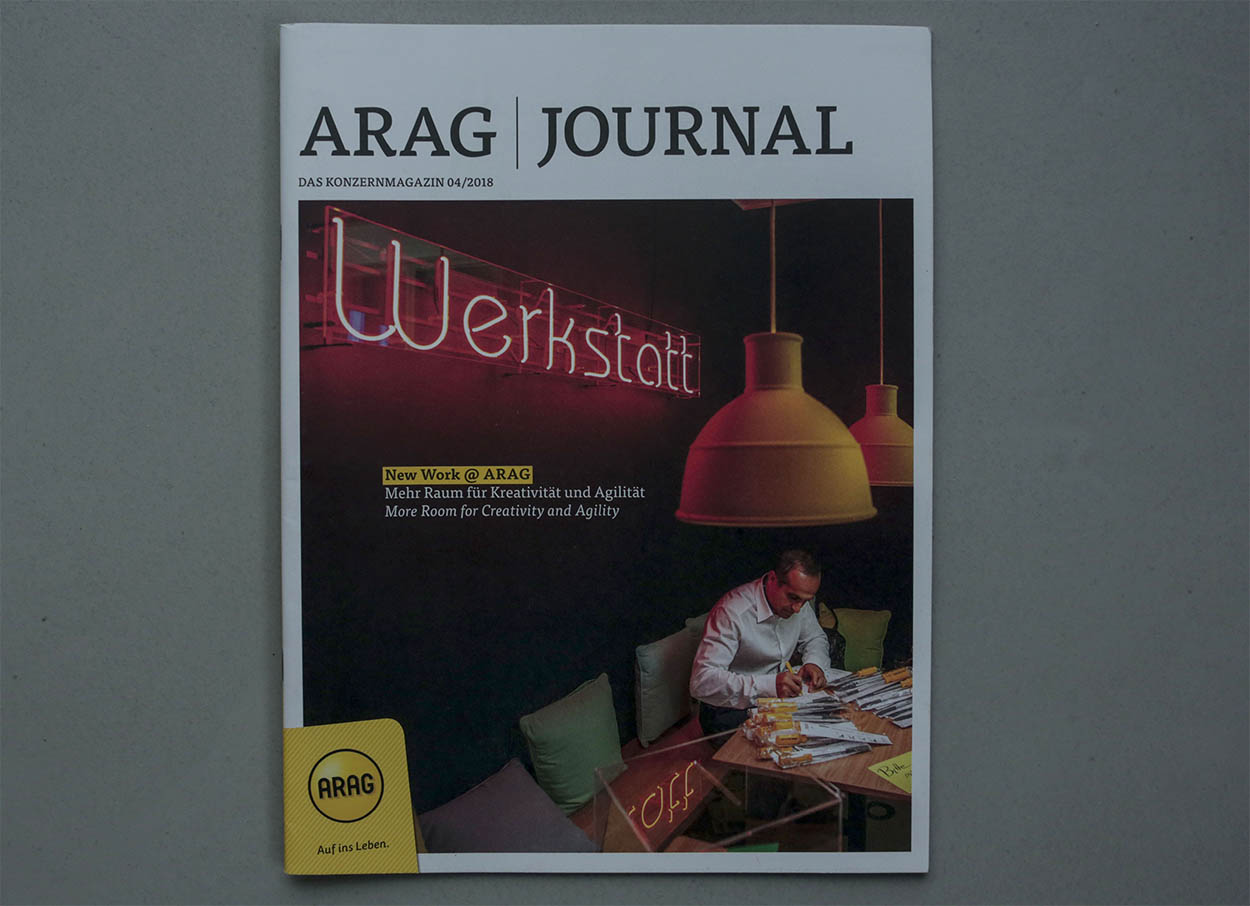 20/53&emsp;&emsp;&emsp;&emsp;ARAG Journal - Arag Werkstatt Düsseldorf - Agency: BOROS - Client: ARAG Insurance AG - 2018