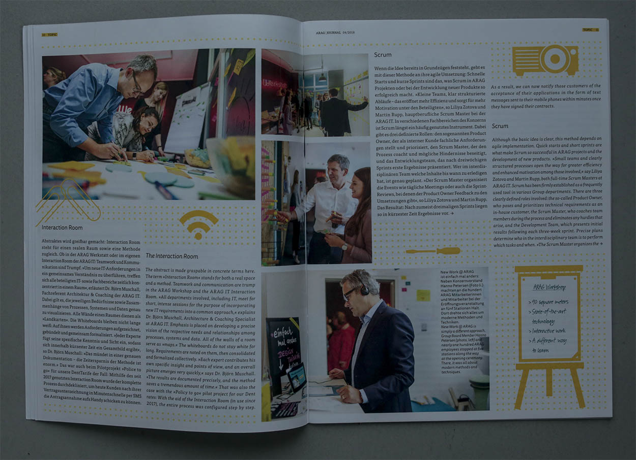 23/53&emsp;&emsp;&emsp;&emsp;ARAG Journal - Arag Werkstatt Düsseldorf - Agency: BOROS - Client: ARAG Insurance AG - 2018