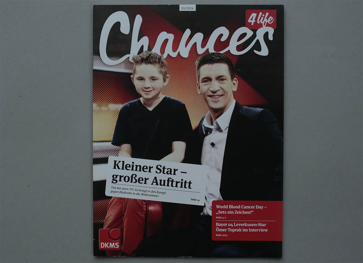 32/53&emsp;&emsp;&emsp;&emsp;Chances - DKMS magazine - 2014