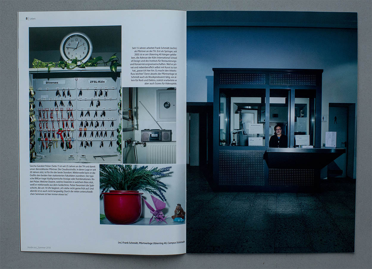39/53&emsp;&emsp;&emsp;&emsp;Inside Out - Magazine of TH Köln University of Applied Sciences - Gatekeeper at the university - 2018