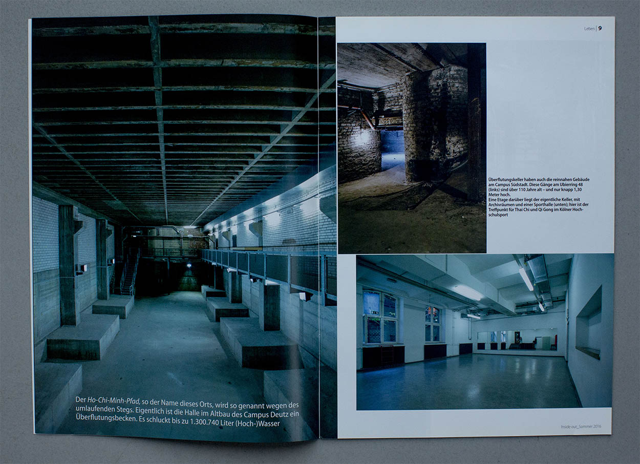 44/53&emsp;&emsp;&emsp;&emsp;Inside Out - Magazine of TH Köln University of Applied Sciences - In the cellar under the university - 2016
