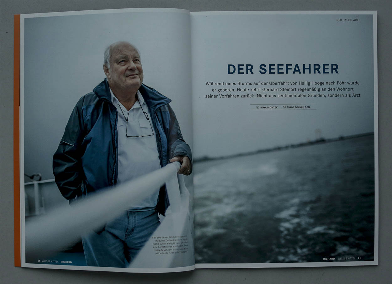 8/53&emsp;&emsp;&emsp;&emsp;RICHARD magazine - Doctor on Hallig Hooge - Agency: Zimmermann Editorial - Client: APO Bank - 2017