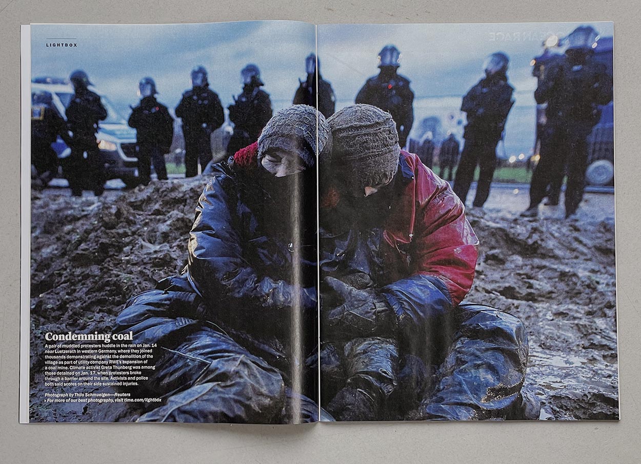 1/83&emsp;&emsp;&emsp;&emsp;Time Magazin, Climate activists in Luetzerath, 2023