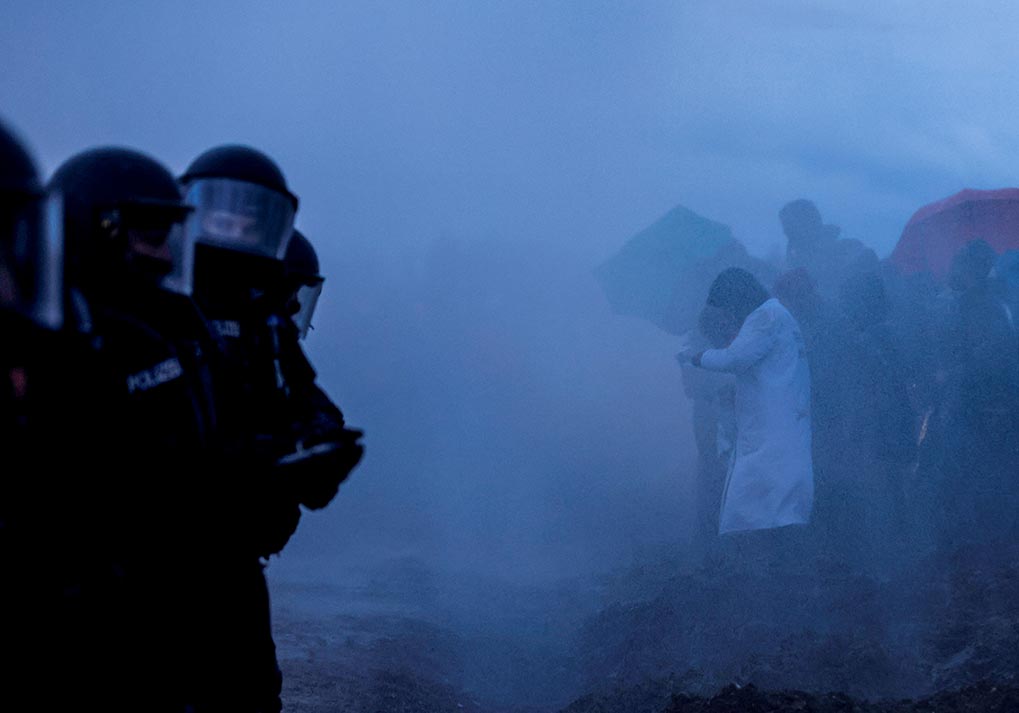 9/10&emsp;&emsp;&emsp;&emsp;Clash between Police and activists, Luetzreath 2023