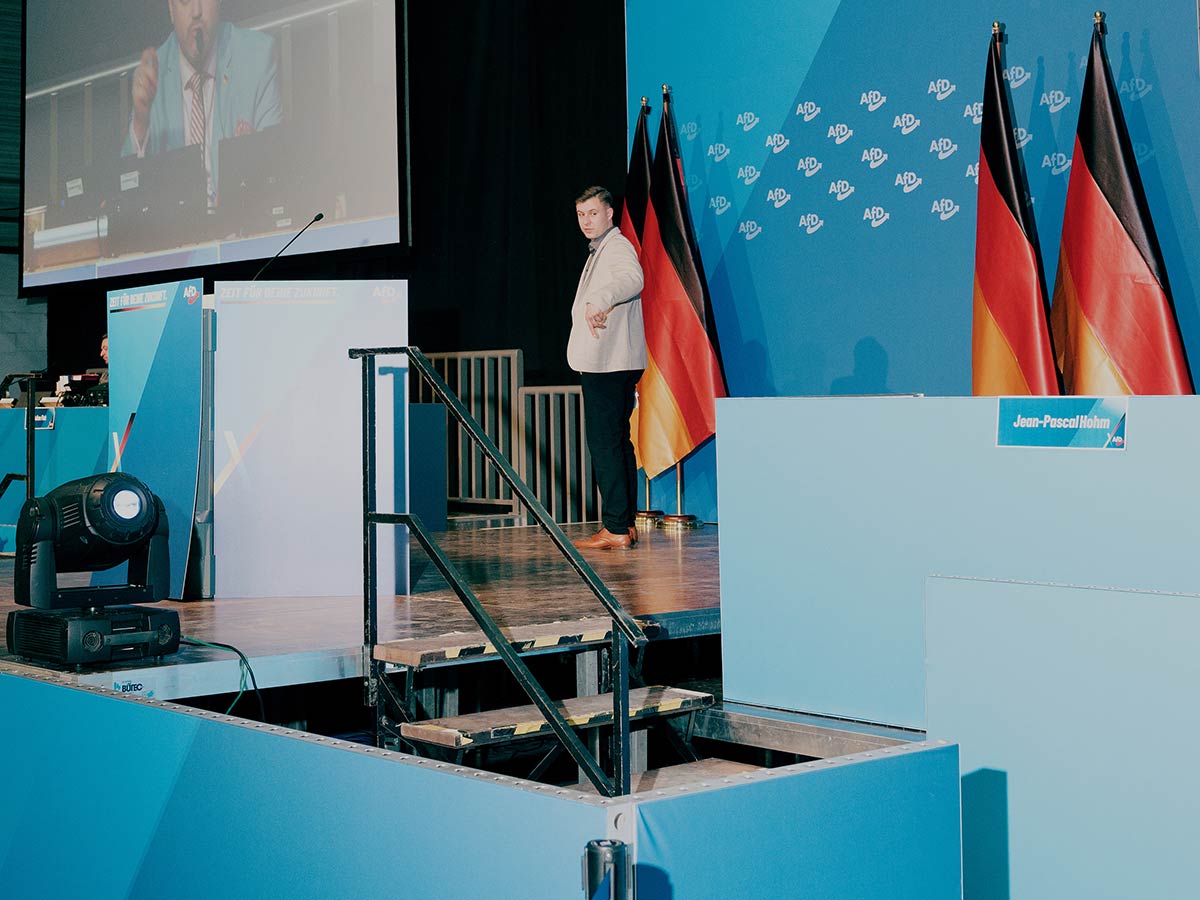 15/21 Jean-Pascal Hohm, head of the new founded youth organisation „Generation Deutschland“, Giessen, 2025