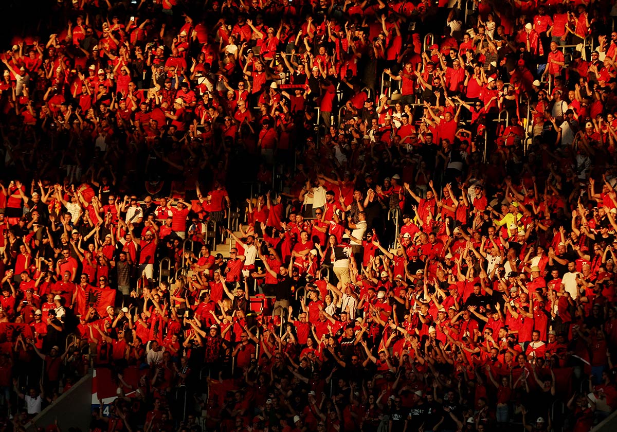 6/25&emsp;&emsp;&emsp;&emsp;Albania fans in Dusseldorf